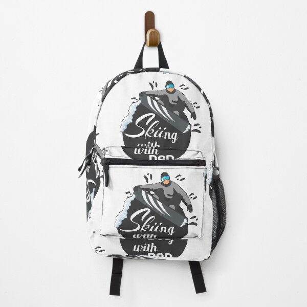 Item preview, Skiing with dad, gray snowboarder designed and sold by Designer-amjed.