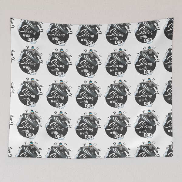Item preview, Skiing with dad,  gray snowboarder designed and sold by Designer-amjed.