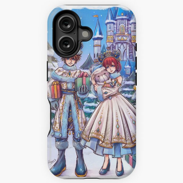Vista previa del artículo con la obra «Sora Kairi y Chirithy Christmas», diseñado y vendido por Lali-Holley.
