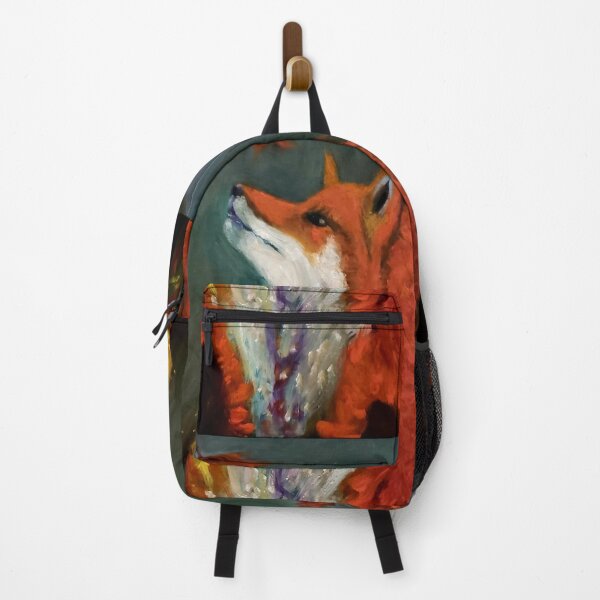 Item preview, Fox with Falling Leaves designed and sold by The Mysterious Domain Alyne Whiteswan Fine Art Prints and Merch.
