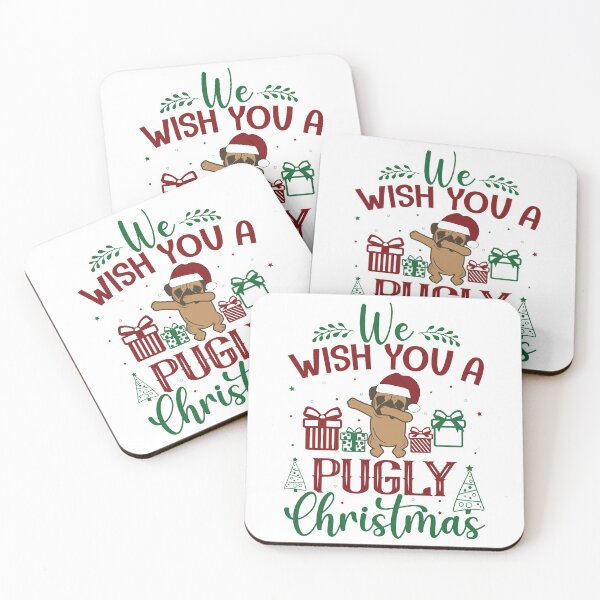 Item preview, WE WISH YOU A PUG CHRISTMAS - PUGLY designed and sold by sriniboss758.