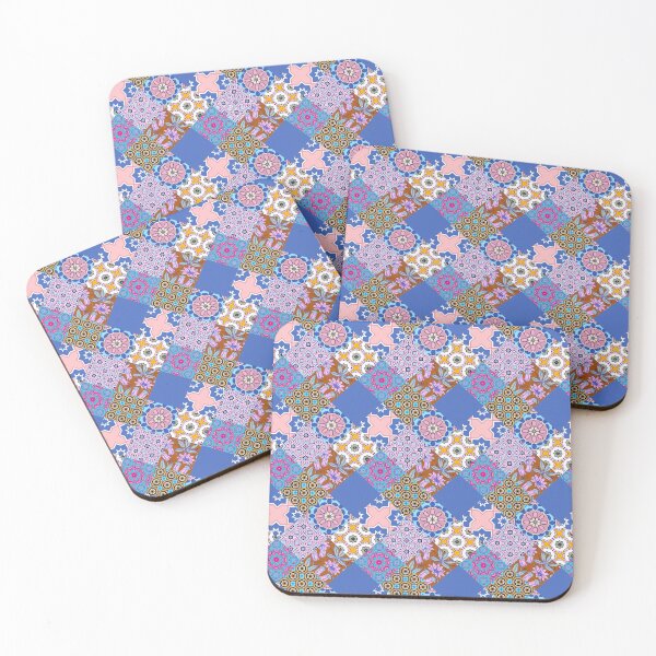 Item preview, Patchwork,mosaic,flowers,azulejo,quilt,Portuguese style art designed and sold by MariaMarinova.