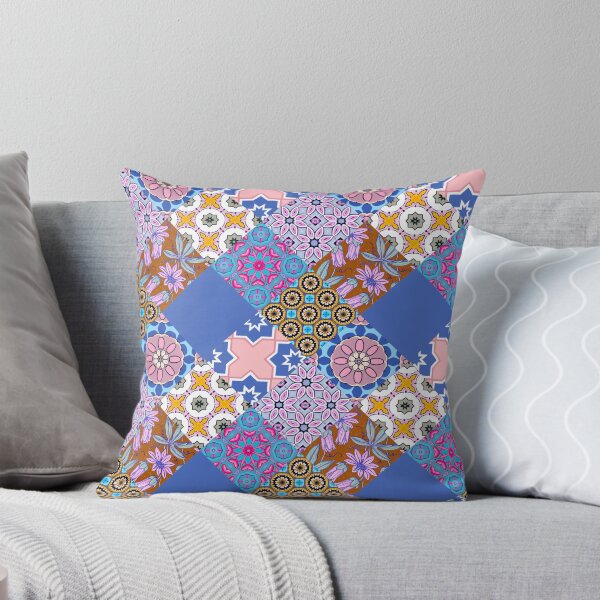 Item preview, Patchwork,mosaic,flowers,azulejo,quilt,Portuguese style art designed and sold by MariaMarinova.