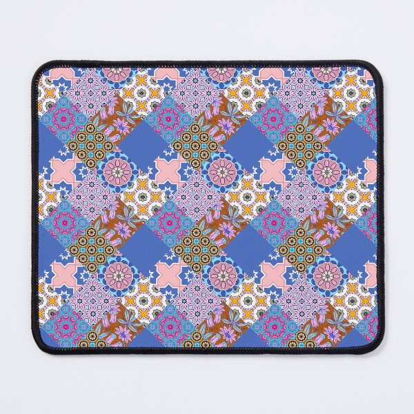 Item preview, Patchwork,mosaic,flowers,azulejo,quilt,Portuguese style art designed and sold by MariaMarinova.