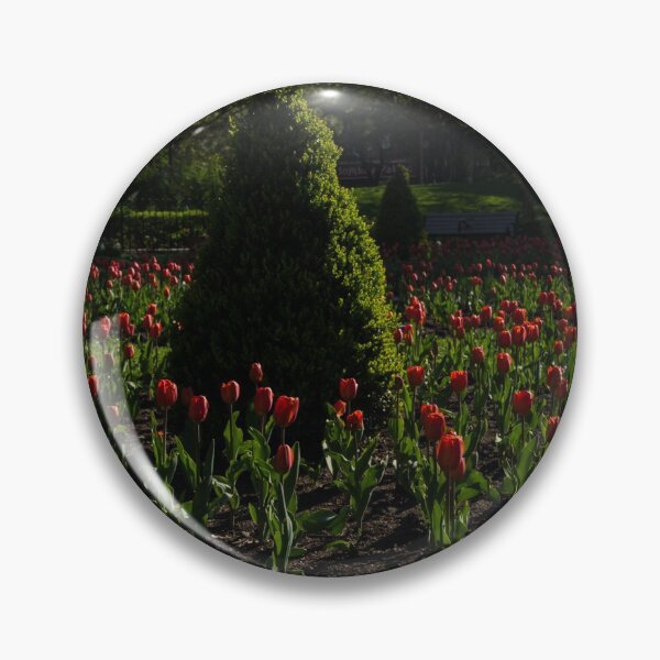 Item preview, Downtown Victorian Garden - Red Tulips and Sunshine designed and sold by Georgia Mizuleva.