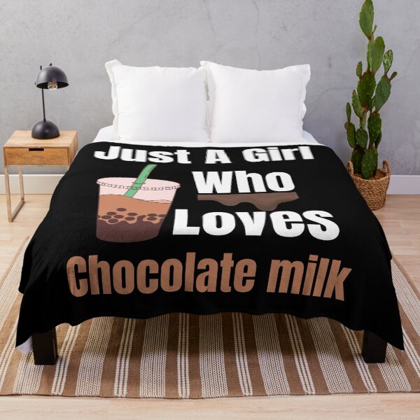 Item preview, Just A Girl Who Loves Chocolate Milk Funny Milkshake Lover designed and sold by Kaladzishop.