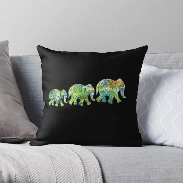 elephant 1 Throw Pillow