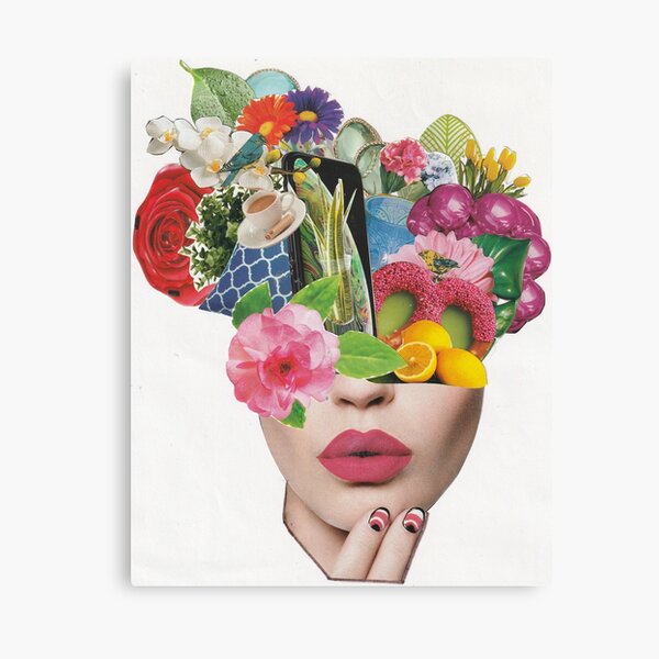 Magazine Paper Face Collage, ¨I choose growth ¨. Poster for Sale by  Artsymirveras