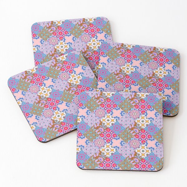 Item preview, Patchwork,mosaic,flowers,azulejo,quilt,Portuguese style art designed and sold by MariaMarinova.
