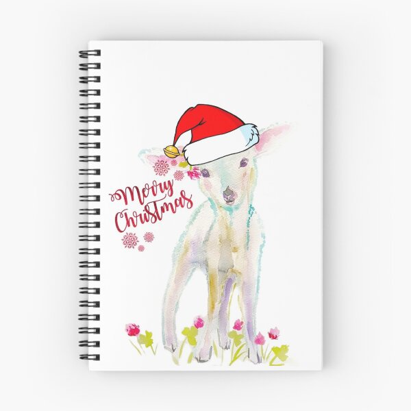 Item preview, Cute New Zealand lamb Christmas art designed and sold by orangerinka.