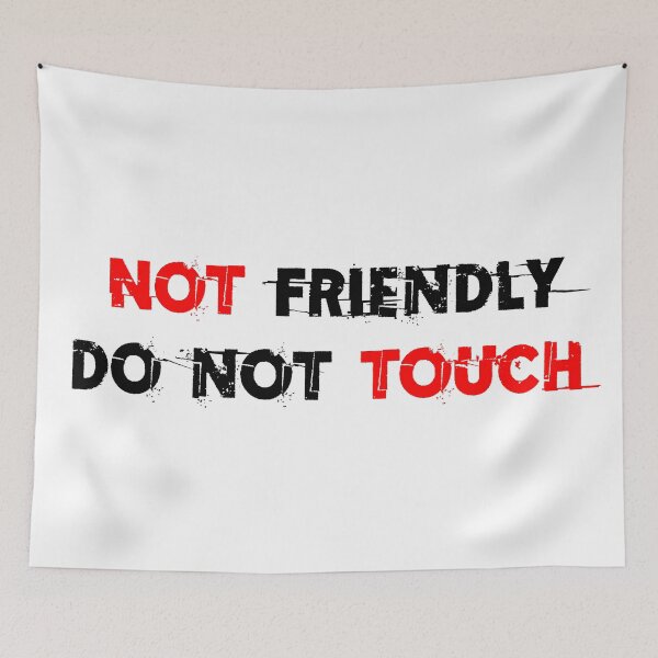Item preview, Not Friendly Do Not Touch designed and sold by Asaha17.