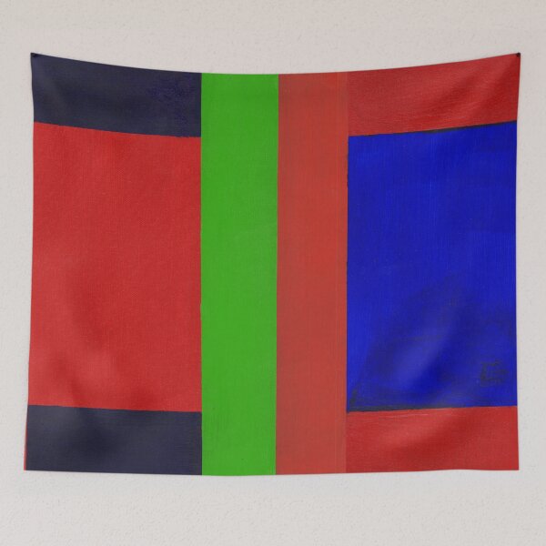 Item preview, Red and Blue Rectangle  designed and sold by MaryLOwen85.