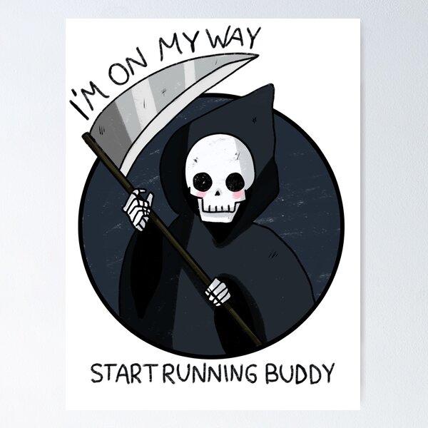 Item preview, Cute Grim reaper is on his way designed and sold by Mayarart.