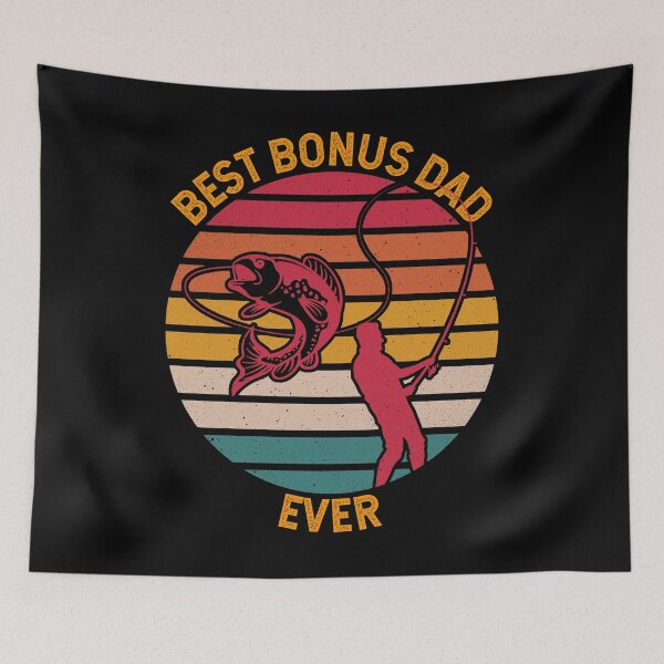 Item preview, Best Bonus Dad Ever Fishing designed and sold by TKsTees.