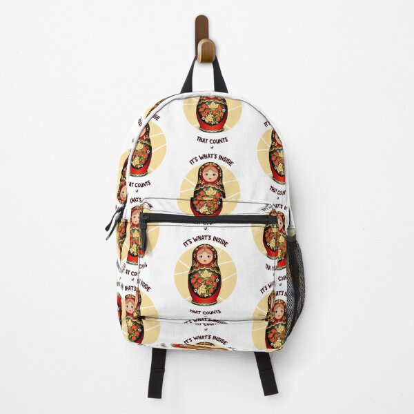 Item preview, Matryoshka doll figure with inscription designed and sold by Alexandra Kueny.