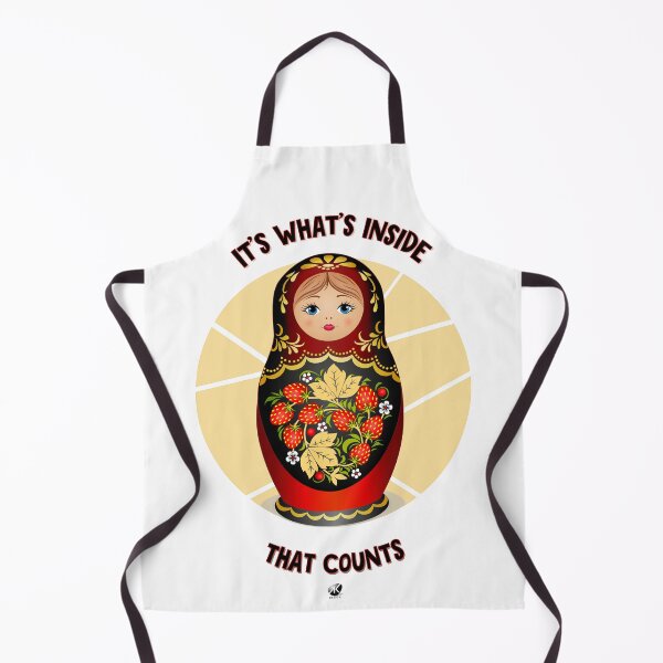 Item preview, Matryoshka doll figure with inscription designed and sold by Alexandra Kueny.