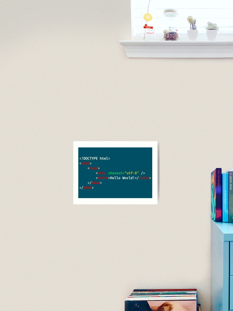 Thumbnail 2 of 3, Art Print, Code HTML Design designed and sold by Thorolf.
