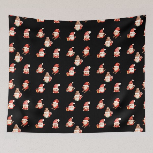 Item preview, Santa Gnomes Christmas Sticker Pack - Candycane, Skis, Sucker, Present & Hot Cocoa - by Boo-da-chay designed and sold by Boo-da-chay.