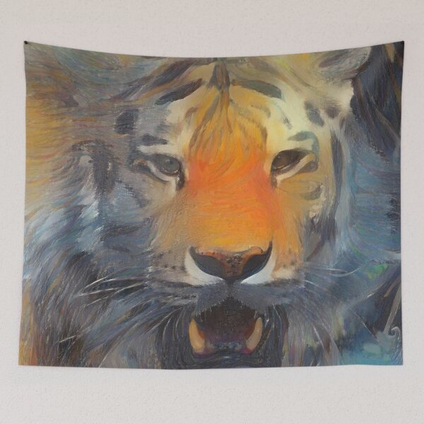 Item preview, Brush Stroke Tiger designed and sold by Karbast.