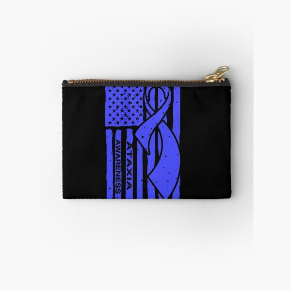 Item preview, Ataxia Awareness Ribbon American Flag designed and sold by Tadmab.