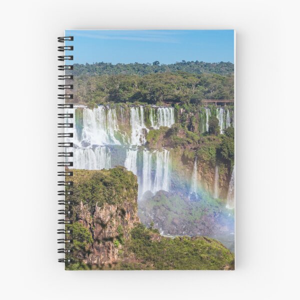 Item preview, Iguazú / Iguaçu Falls lush landscape and rainbow designed and sold by mycloudzdesign.
