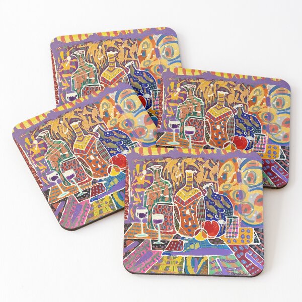 Dancing still life, Coasters (Set of 4)