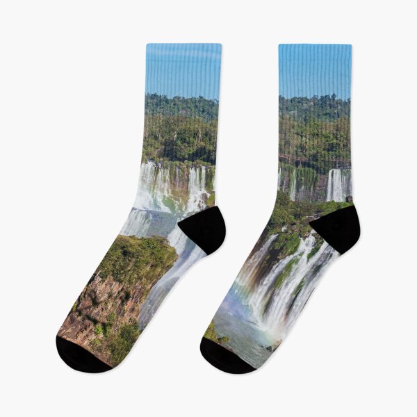 Item preview, Iguazú / Iguaçu Falls lush landscape and rainbow designed and sold by mycloudzdesign.