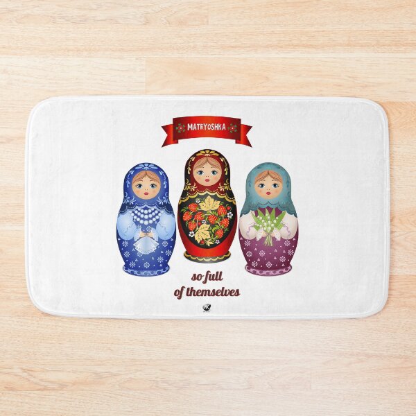 Item preview, Matryoshka dolls figure with inscription designed and sold by Alexandra Kueny.