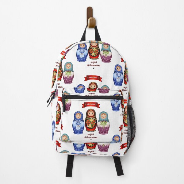 Item preview, Matryoshka dolls figure with inscription designed and sold by Alexandra Kueny.