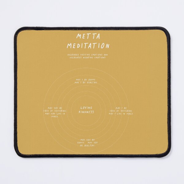 Item preview, Metta meditation yellow designed and sold by The Art of the Pause.