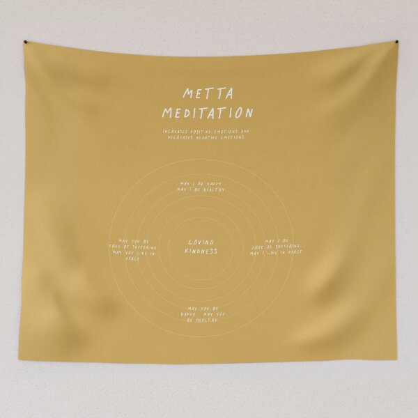 Item preview, Metta meditation yellow designed and sold by The Art of the  Pause.