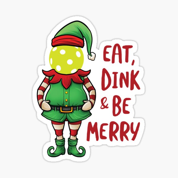 Item preview, Funny Christmas Elf Pickleball Pun designed and sold by whyitsme.