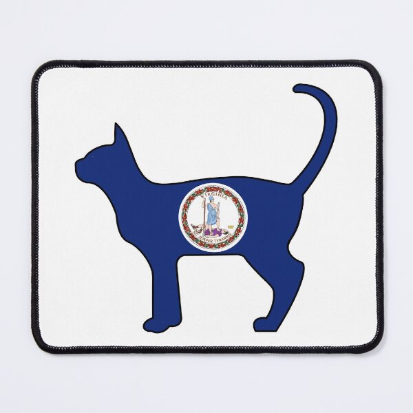 Item preview, State of Virginia Flag for Cat Lovers (White) designed and sold by Gsallicat.