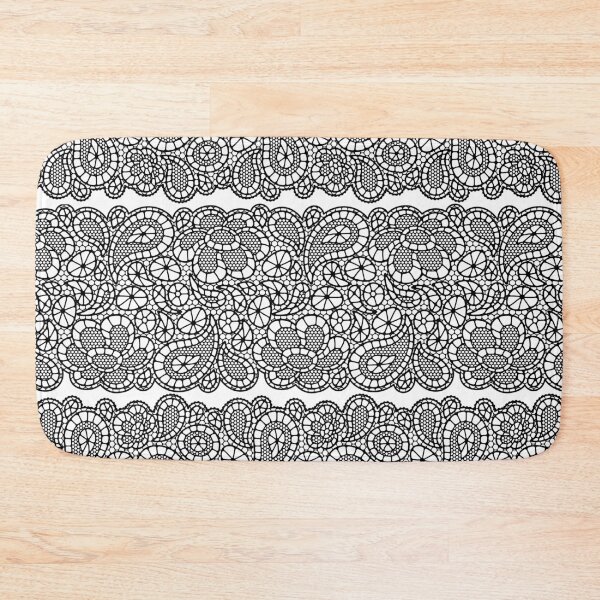 Item preview, Floral Guipure lace in black  designed and sold by mycloudzdesign.
