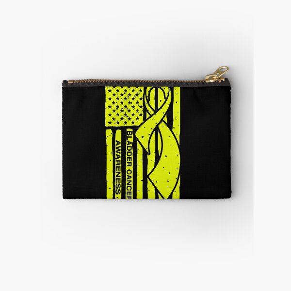 Item preview, Bladder Cancer Awareness Ribbon American Flag designed and sold by Tadmab.