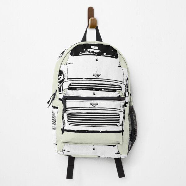 Item preview, Morris Minor 1960s British classic car monoblock black and white designed and sold by soitwouldseem.