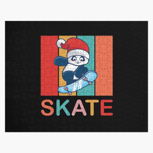 Item preview, Cute Skater Panda Skatebording on Skateboard Christmas Gift designed and sold by Wadia Hamda.
