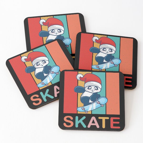Item preview, Cute Skater Panda Skatebording on Skateboard Christmas Gift designed and sold by Wadia Hamda.