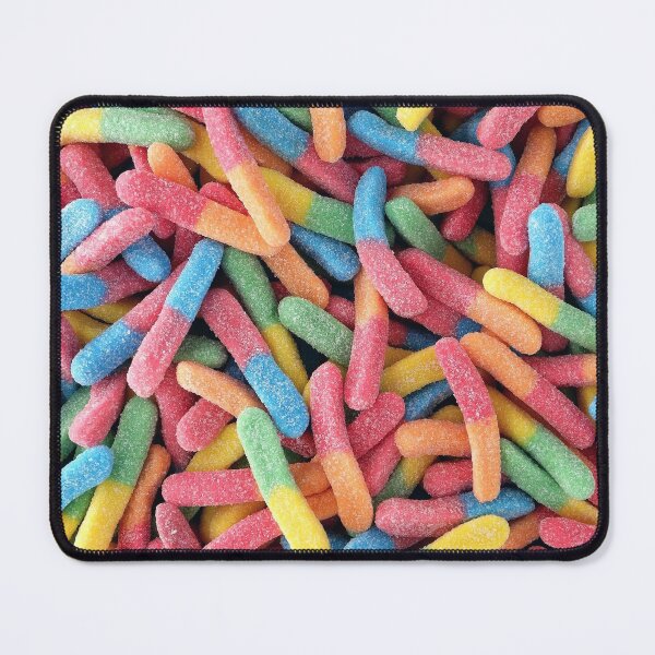 Item preview, Rainbow Neon Gummy Worms designed and sold by newburyboutique.