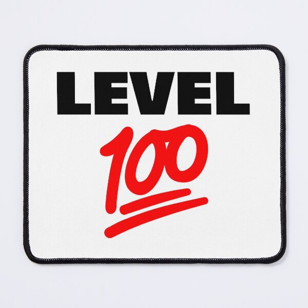 Item preview, Keep It Level 100 Emoji (black and red) designed and sold by AMangoTees.