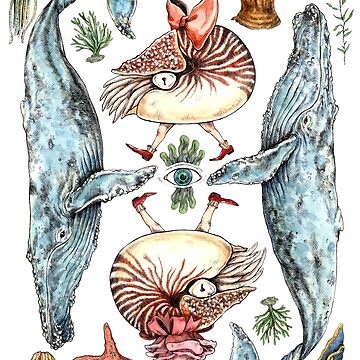 Artwork thumbnail, The sea members by KiyomiInoue