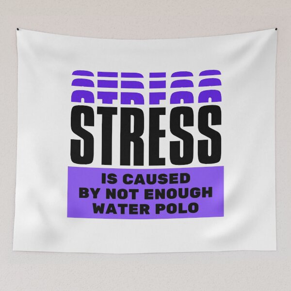 Item preview, Stress is caused by not enough water polo designed and sold by TheGreenGoat.