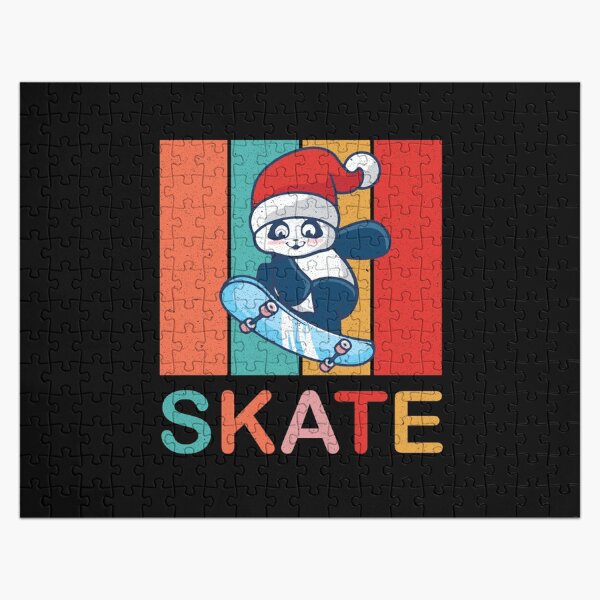 Item preview, Cute Skater Panda Skatebording on Skateboard Christmas Gift designed and sold by Wadia Hamda.