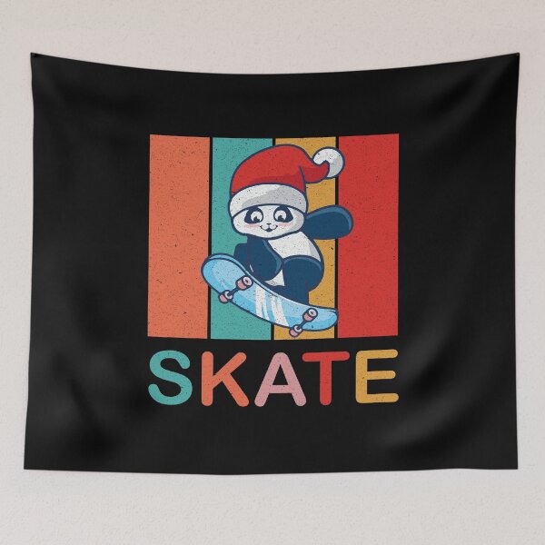 Item preview, Cute Skater Panda Skatebording on Skateboard Christmas Gift designed and sold by Wadia Hamda.