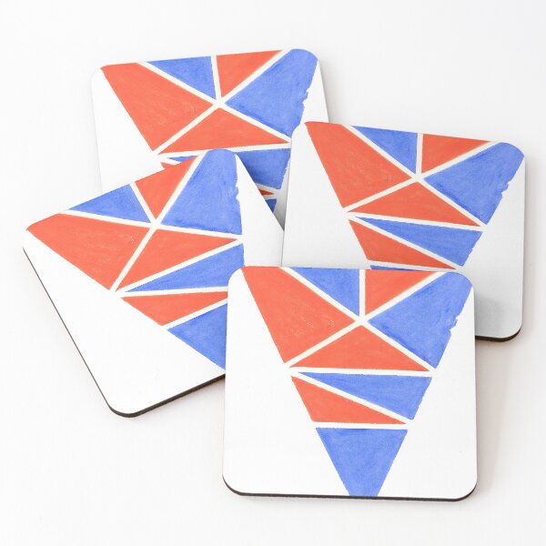 Item preview, Blue and Orange Triangles designed and sold by MaryLOwen85.