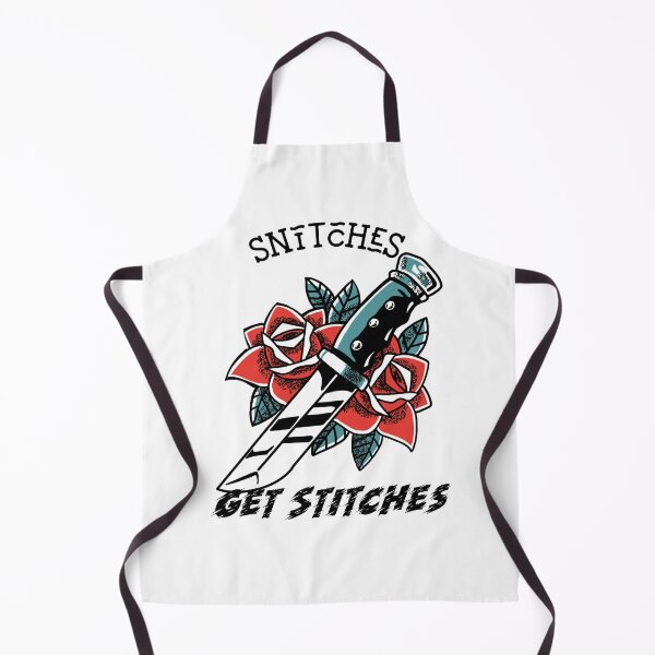 Item preview, Snitches Get Stitches Funny Quote Sticker designed and sold by henes88.