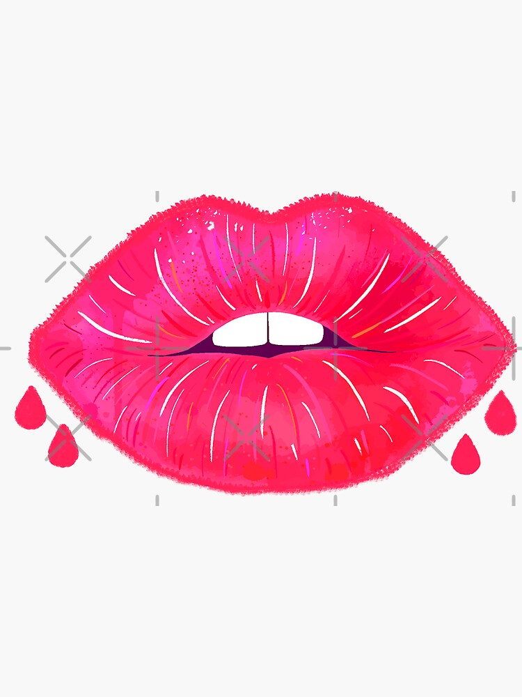 Sexy Lips Sticker For Sale By Manosc Redbubble