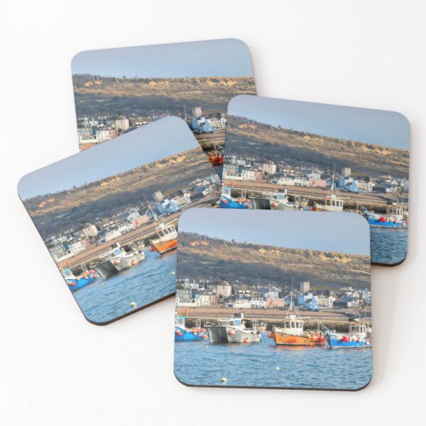 Item preview, Quiet Winter Harbour at Lyme Regis designed and sold by Dorset Girl.