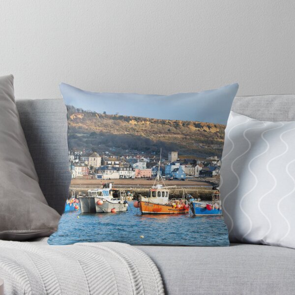 Item preview, Quiet Winter Harbour at Lyme Regis designed and sold by Dorset Girl.