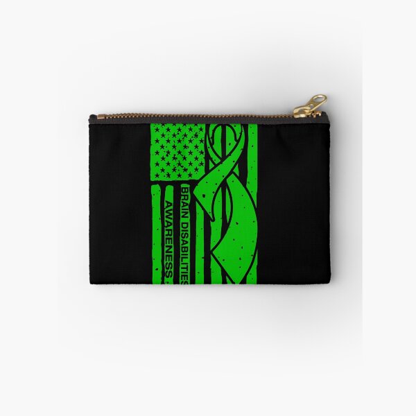 Item preview, Brain Disabilities Awareness Ribbon American Flag designed and sold by Tadmab.